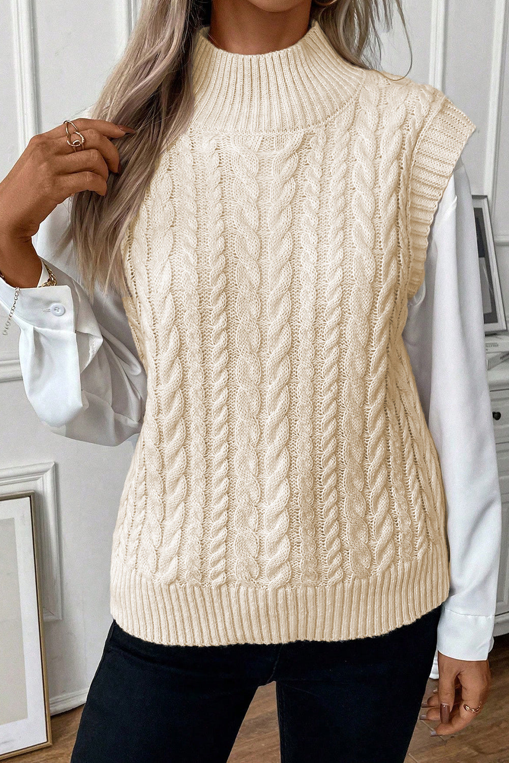 Oatmeal Cottage Sweater Vest
